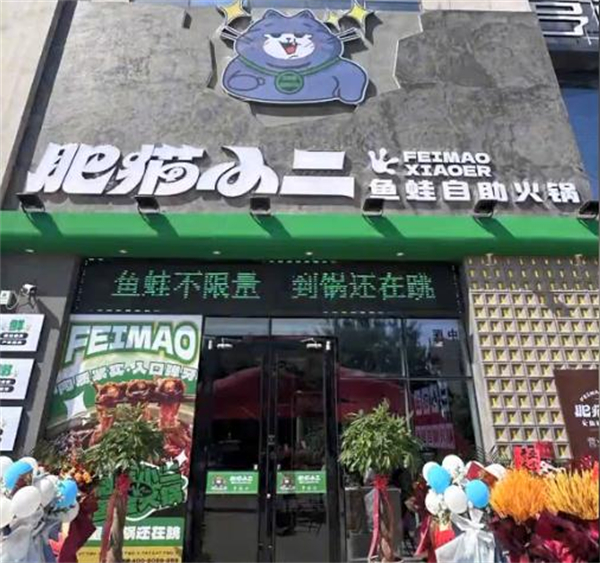 肥猫小二鱼蛙自助火锅加盟